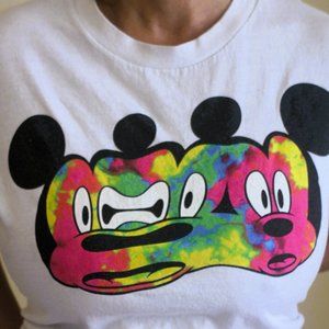 Psychedelic Mickey Mouse trippy Disney shirt x Neff